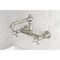 Kingston Brass KS7246BEX Two-Handle Wall Mount Bathroom Faucet, Polished Nickel KS7246BEX - alternate 2